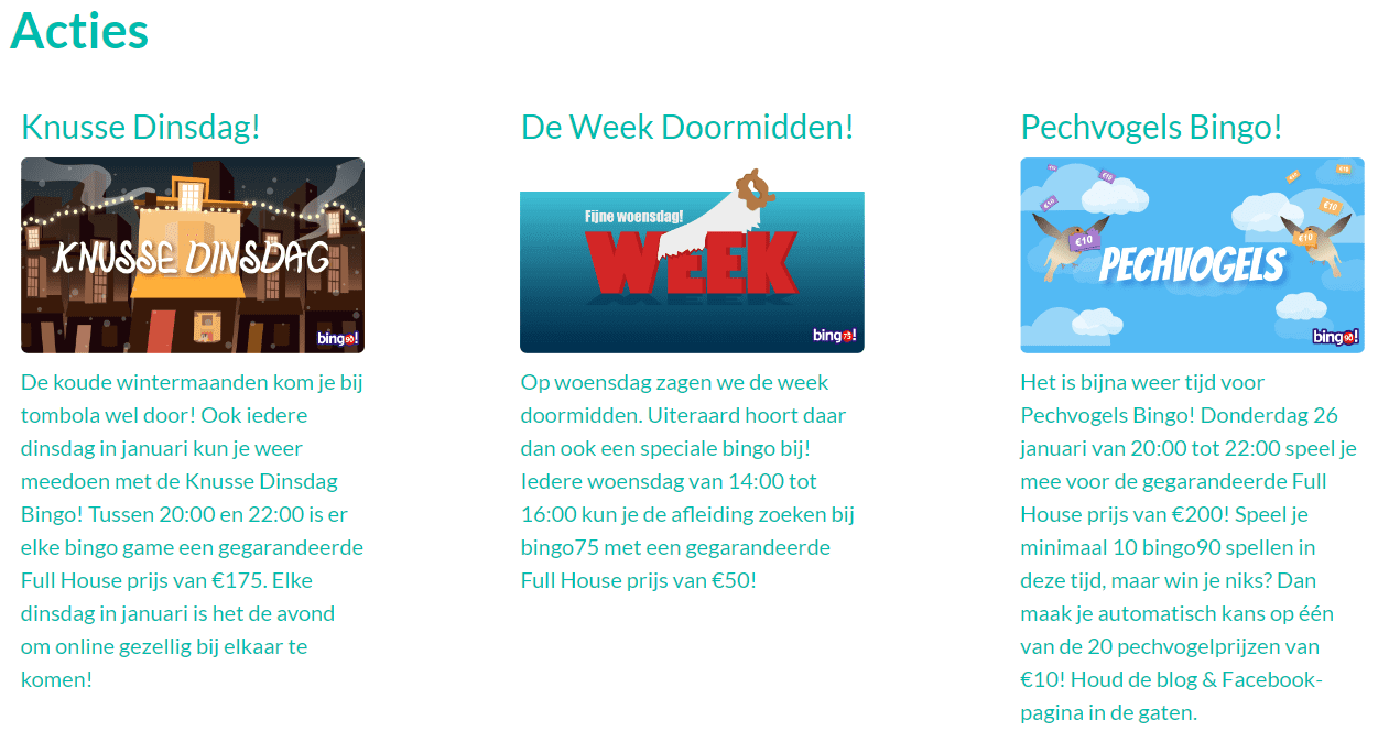 Tombola Nederland Acties